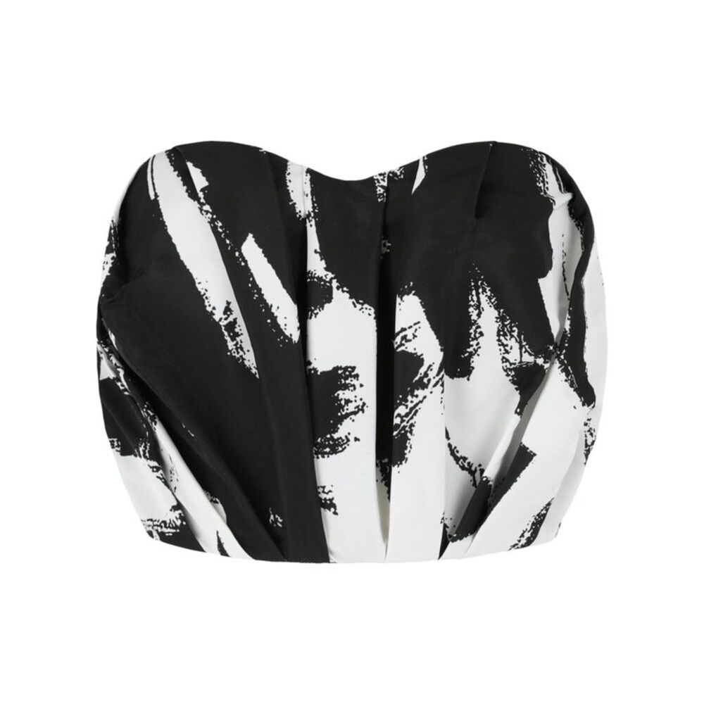 Alexander McQueen Graffiti Bustier Top Multi Womens